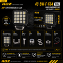 Faro Cuadrado Lud Luz Blanca + Ambar (9-32V Dc - 6,800LM IP68) 4C-Bw-F-F64 RDZ