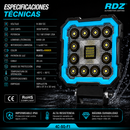 Faro Cuadrado 28 LED Luz Blanca 9-36V Multifuncional RDZ