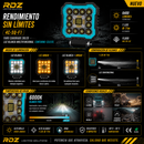 Faro Cuadrado 28 LED Luz Blanca 9-36V Multifuncional RDZ