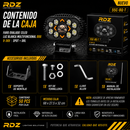 Faro Ovalado 12 LED Luz Blanca Multifuncional Dog 9-36V (55C-Bq-T) RDZ