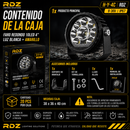 Faro Redondo 10 LED 4" Luz Blanca + Amarillo (9-30V IP67) H-Y-4C RDZ