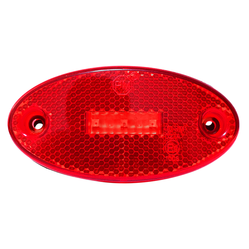 Faro Lateral Ovalado Rojo 1200R
