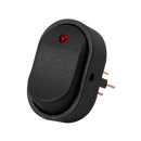 Switch Interruptor Ovalado 3 Patas On-Off Negro