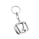 Llavero de metal cromado con logo