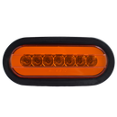 Faro Lateral Ovalado 07 LED Neón Multivoltaje TK315 Ambar