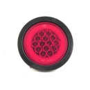 Faro Posterior 4" Ojo De Angel Aro Jebe 12V 24V Rojo 1030E