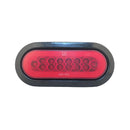 Faro Lateral Ovalado 35 Led Neon Aro Jebe 12V 24V Rojo 1039E