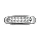 Faro Lateral Ovalado Plano 12Led 12/24V Aro Metal Plateado Plast Innova