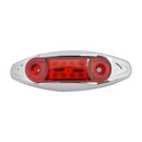 Faro Lateral 8Led Aro Plastico Cromado 12/24V Plast Innova