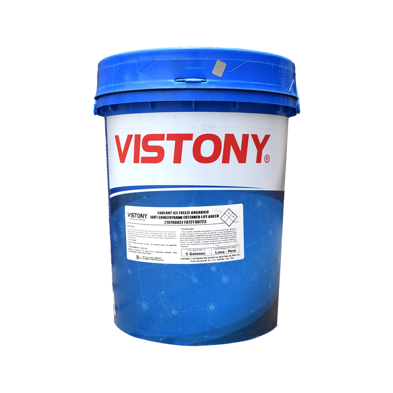 Balde Refrigerante Coolant Antifreeze 96% Vistony