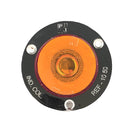 Faro Lateral Redondo 2" Led Aro Plastico Cromado 12V 24V Ambar 1050Ap