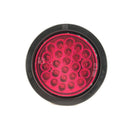 Faro Posterior 4" 24 Led Destellante Aro Jebe 12V 24V Rojo 1007Ei