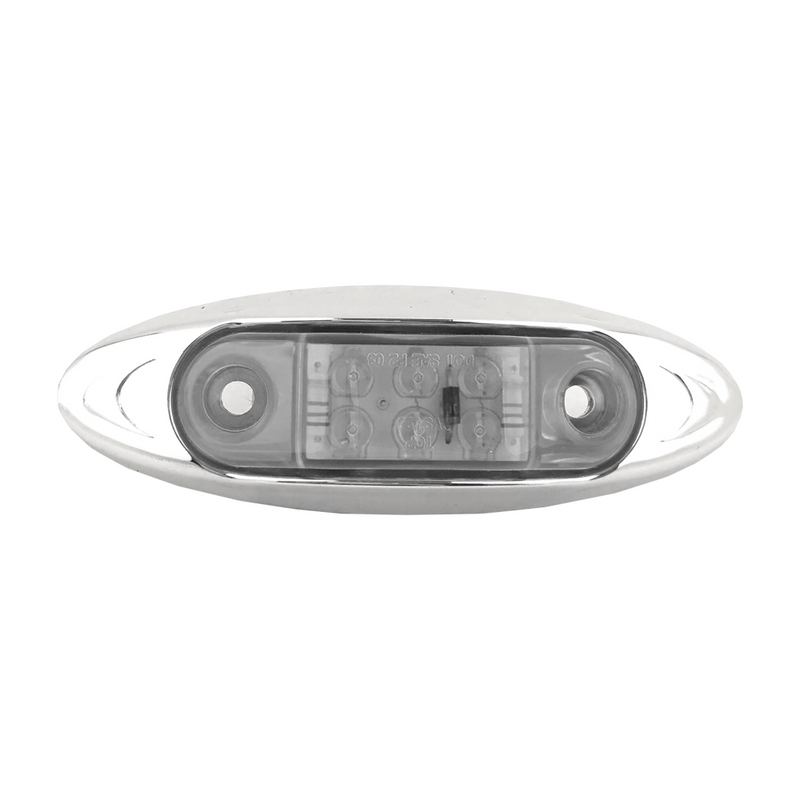 Faro Lateral 6Led 12/24V Aro De Plastico Cromado Plast Innova