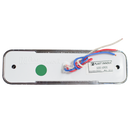 Faro Lateral Rectangular Aro Plástico Cromado - 12 LED - 12/24V Verde 1035 Plast Innova