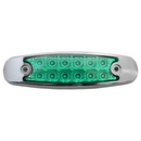Faro Lateral Cromado 12Led Neon Destellante 12/24V(Ga-8027) Verde