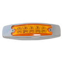 Faro Lateral Ovalado Cromado 10led 10-30v Shiliduo