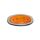 Faro lateral Ovalado Cromado - 3LED SD-4201 Ambar