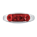 Faro Lateral Cromado 6 Led Destellante 12/24V