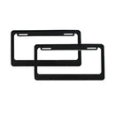 Porta placa de plástico sin escritura color negro